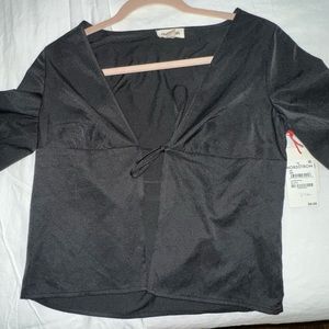 NEW Open Edit blouse (size XS) black